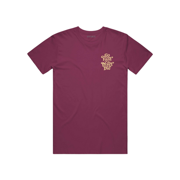 Good Things Come To Those Who Ride Tee Maroon
