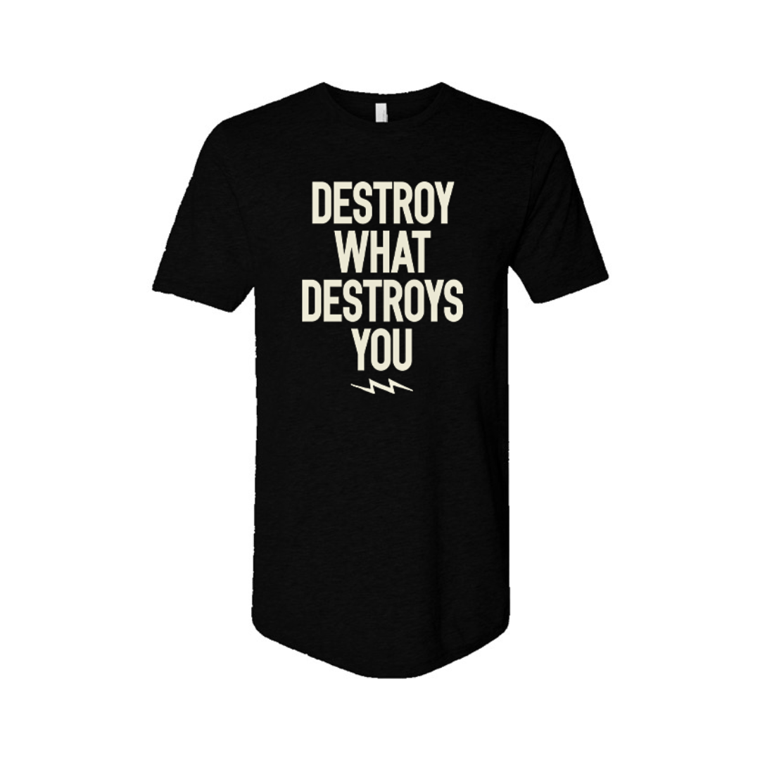Destroy What Destroys You Street Long Body Tee Black