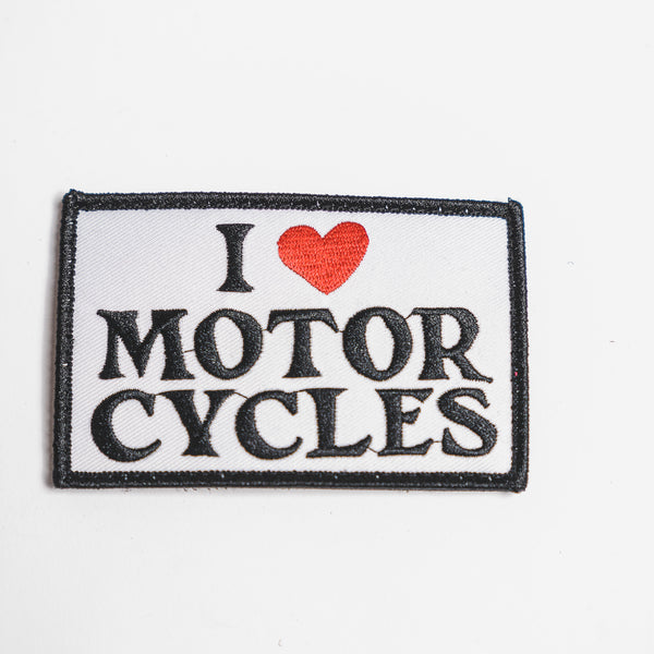 I Love Motorcycles Patch