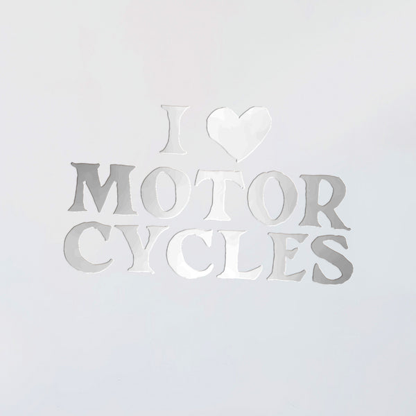 I Love Motorcycles Decal