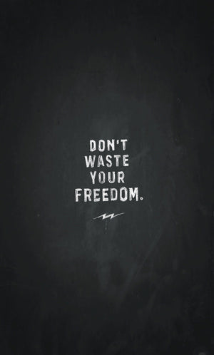 "Don't waste your freedom..."  🏁 On Any Sundays