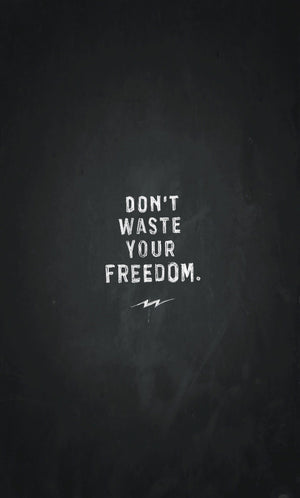"Don't waste your freedom..."  🏁 On Any Sundays