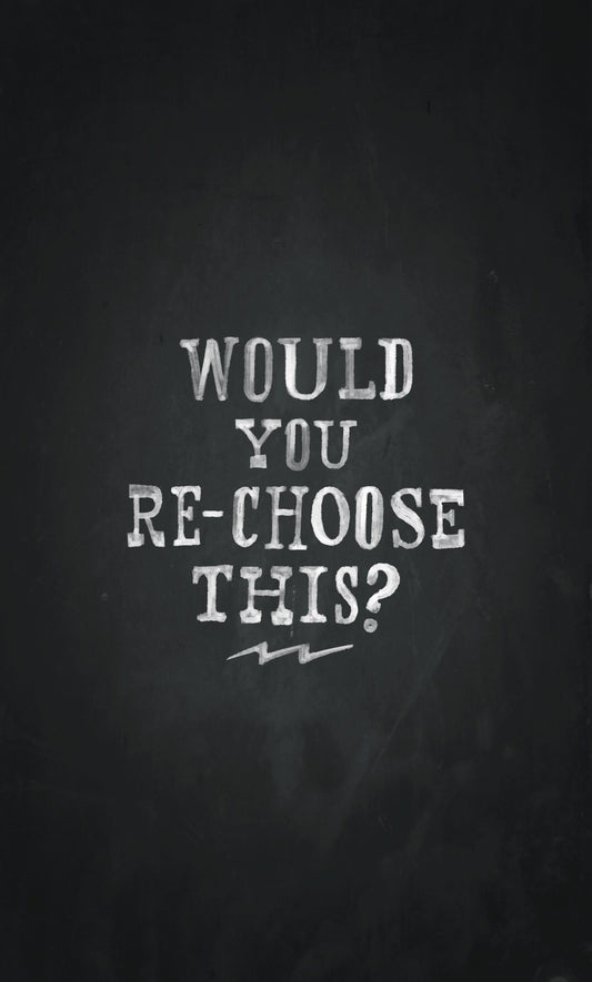 "Would you re-choose this?..."  🏁 On Any Sundays