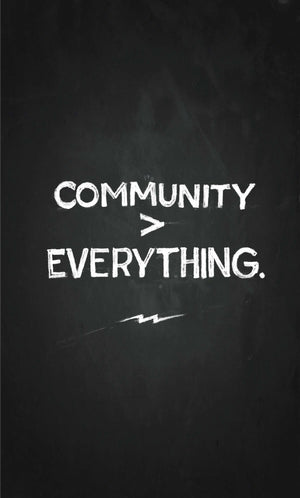 "Community > Everything..."  🏁 On Any Sundays