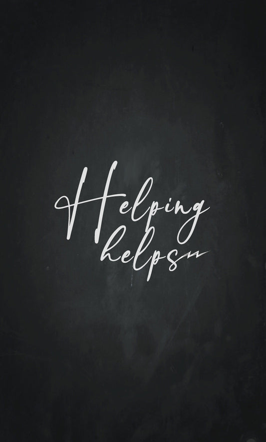 "Helping helps" 🏁 On Any Sundays