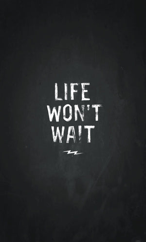 "Life won't wait" 🏁 On Any Sundays