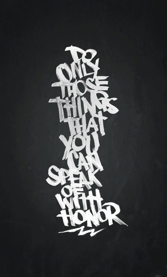 "Do only those things that you can speak of with honor..."  🏁 On Any Sundays