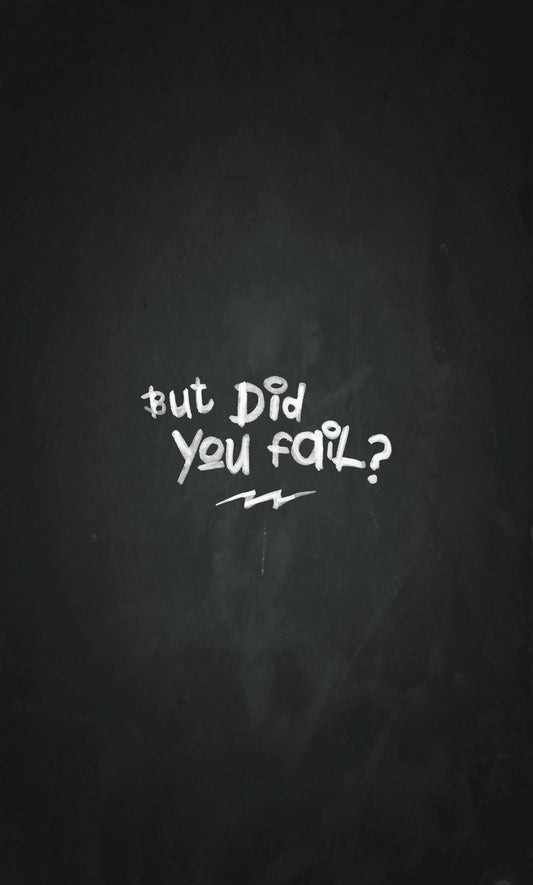 "But did you fail?..."  🏁 On Any Sundays