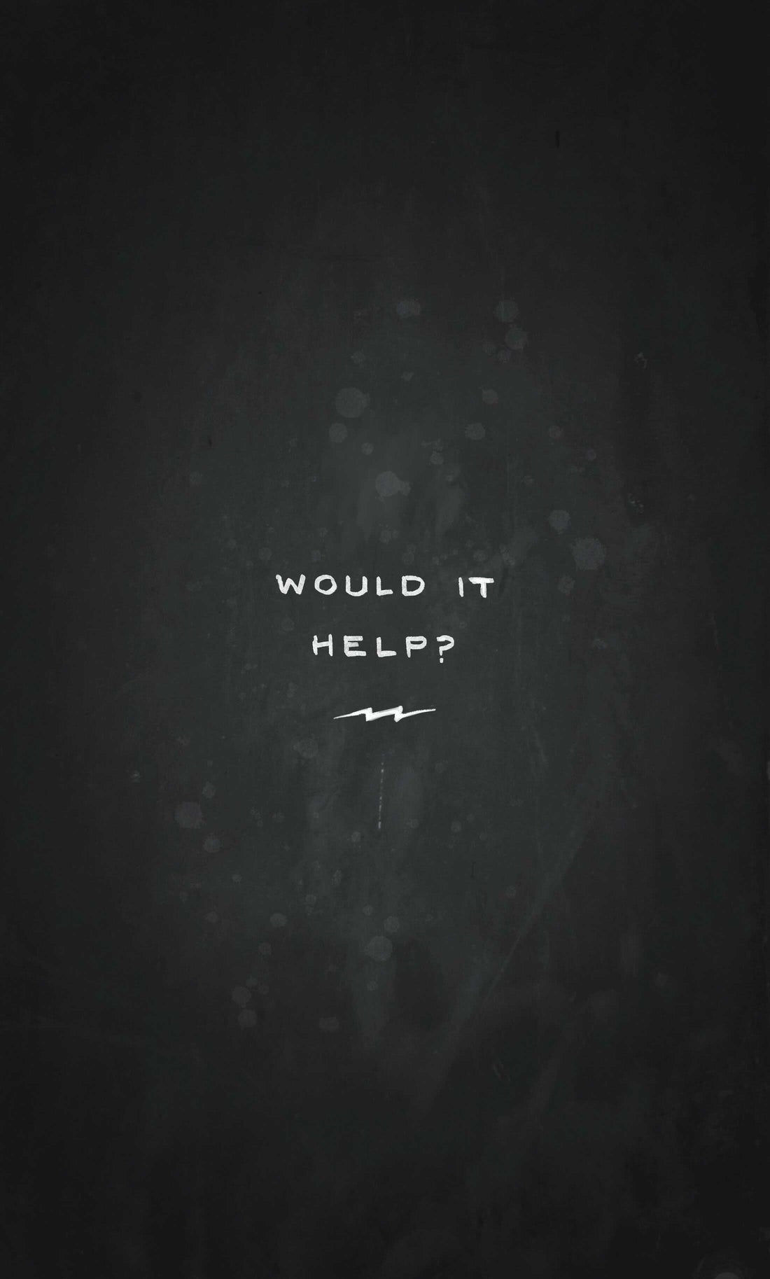 "Would it help?" 🏁 On Any Sundays