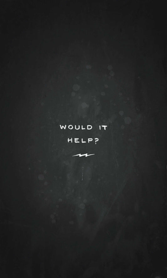 "Would it help?" 🏁 On Any Sundays