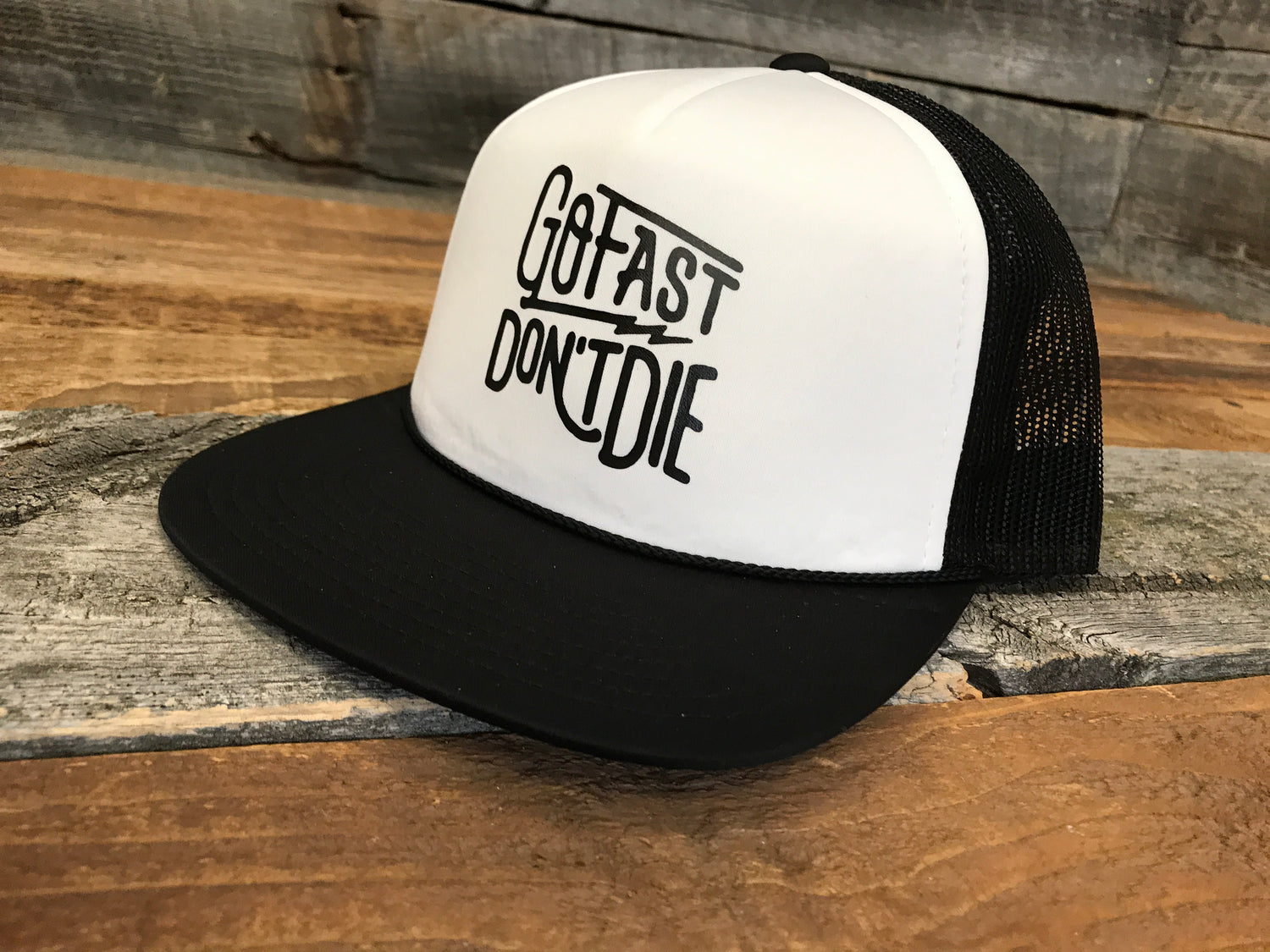Go Fast Don't Die Motorcycle Hat
