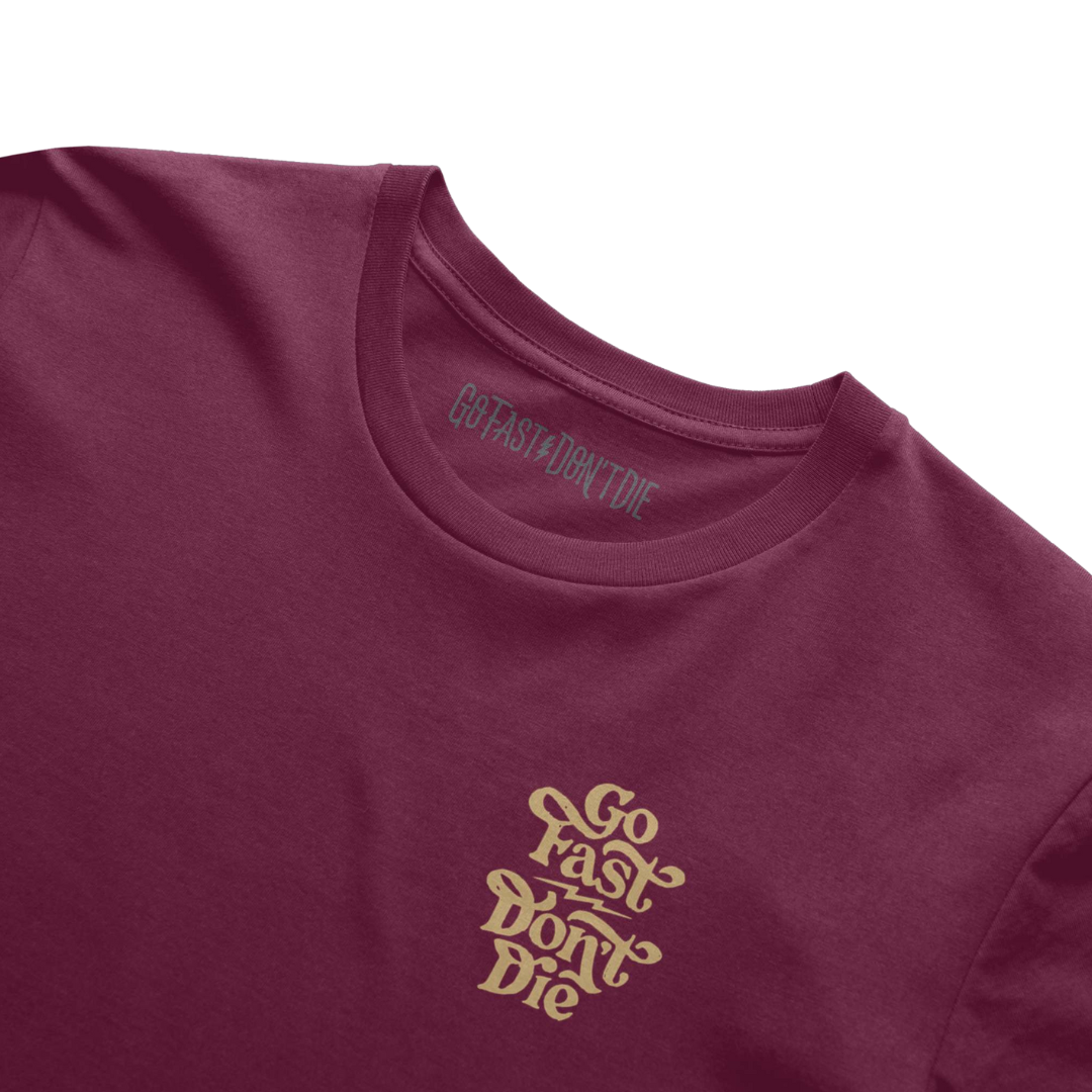 Good Things Come To Those Who Ride Tee Maroon