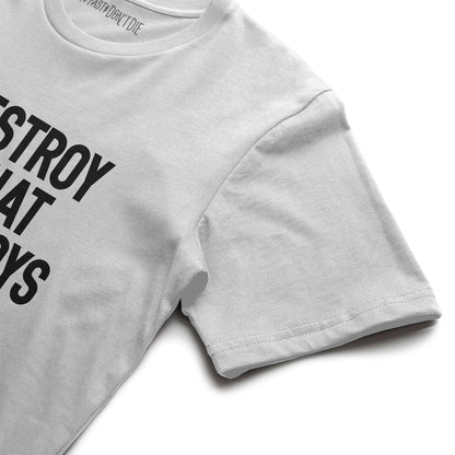 Destroy What Destroys You Street Tee White
