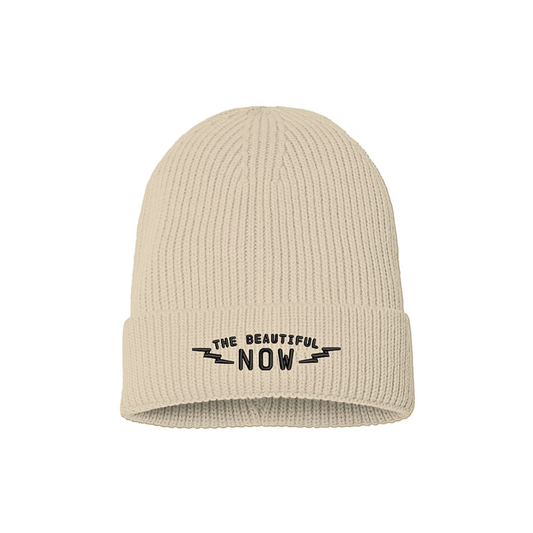 GFDD X ATTICUS The Beautiful Now Rib Knit Beanie Beige