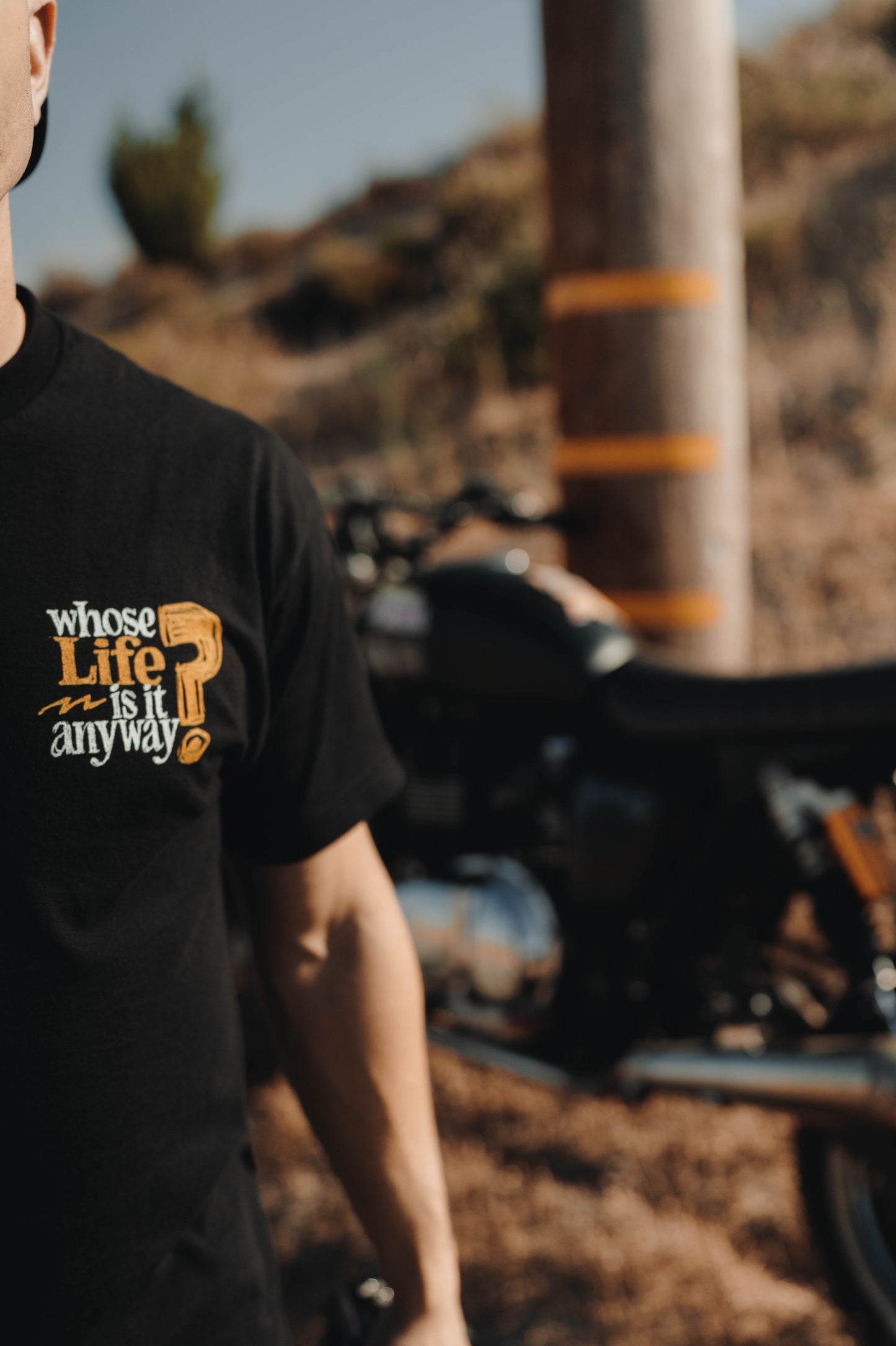 Whose Life Is It Tee - Black