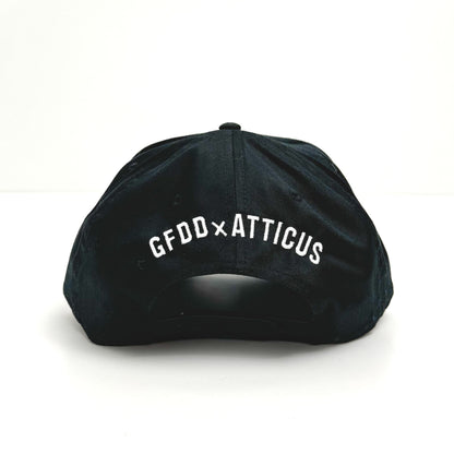 GFDD X ATTICUS Leave Me Wild 5 Panel Hat Black