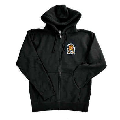 GFDD X ATTICUS Unlived Life Heavyweight Zip Hoodie - Black Friday