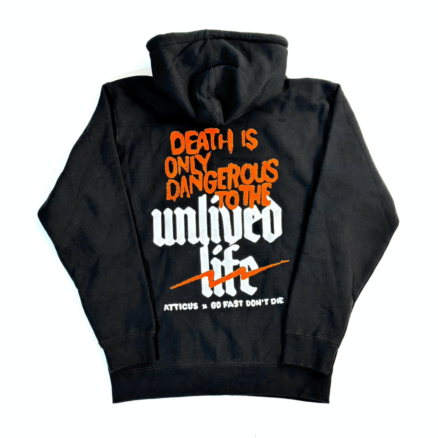 GFDD X ATTICUS Unlived Life Heavyweight Zip Hoodie - Black Friday