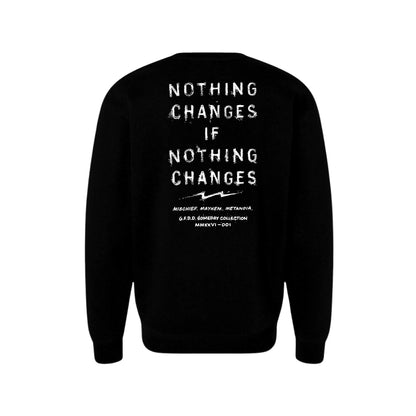 Nothing Changes if Nothing Changes Crewneck Sweatshirt