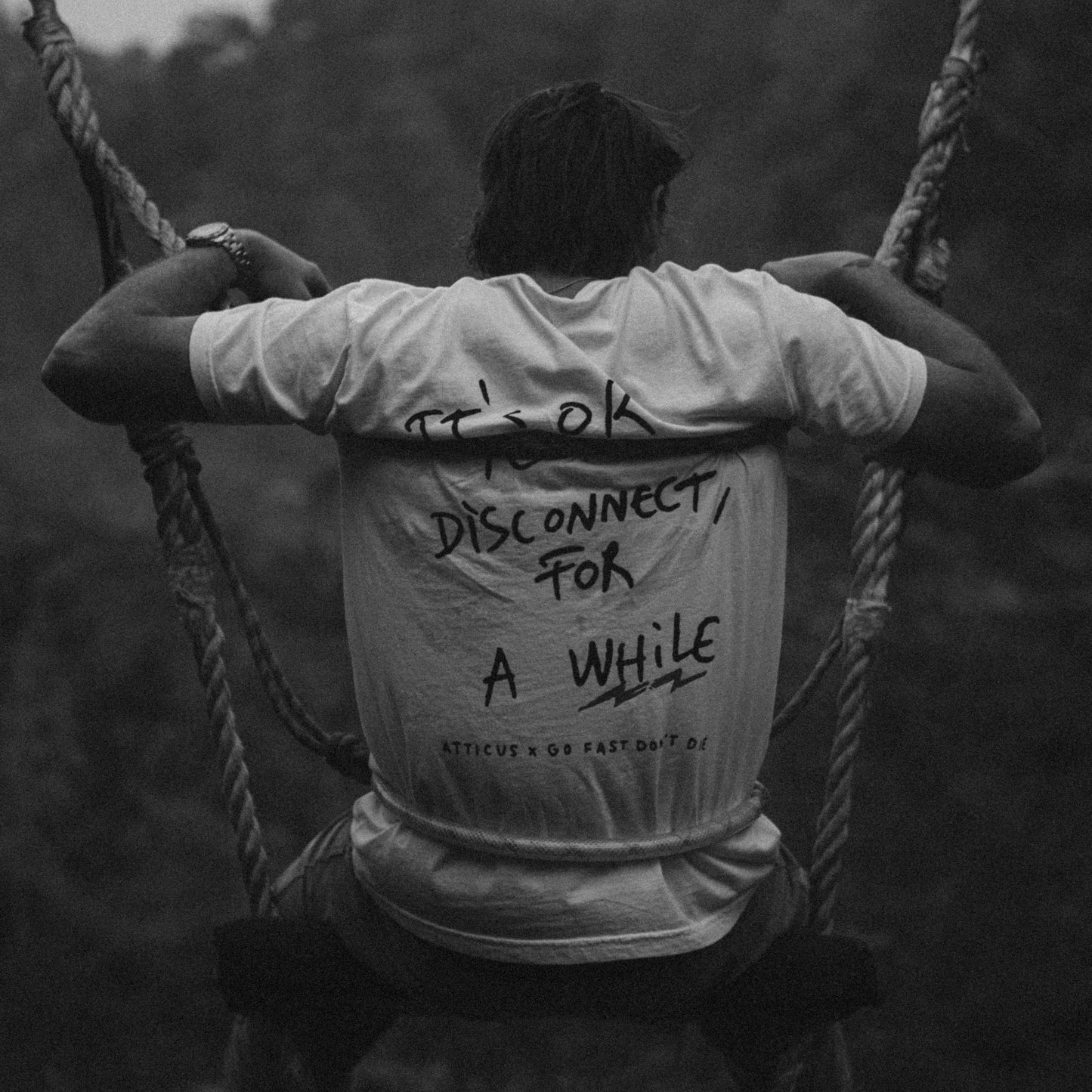 GFDD X ATTICUS It's Okay To Disconnect Heavyweight Tee - Black Friday