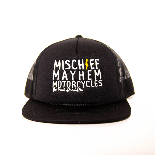Mischief Mayhem Motorcycles Foamie Trucker Hat
