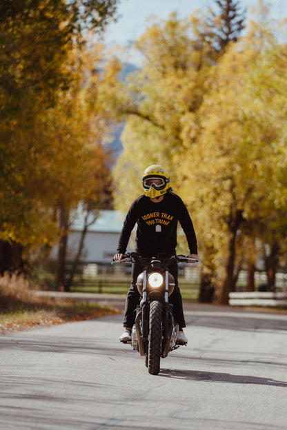 Sooner Than You Think Vintage Moto Jersey - Black Friday