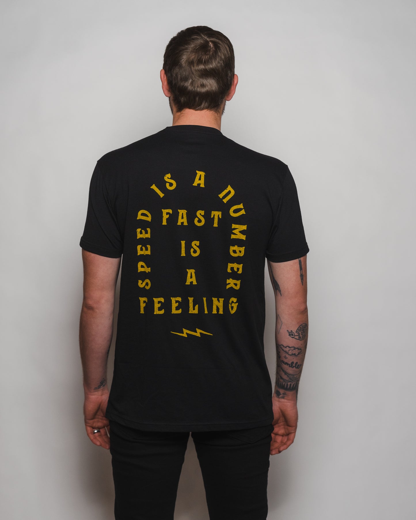 Speed Is A Number Long Body Tee - Black Friday
