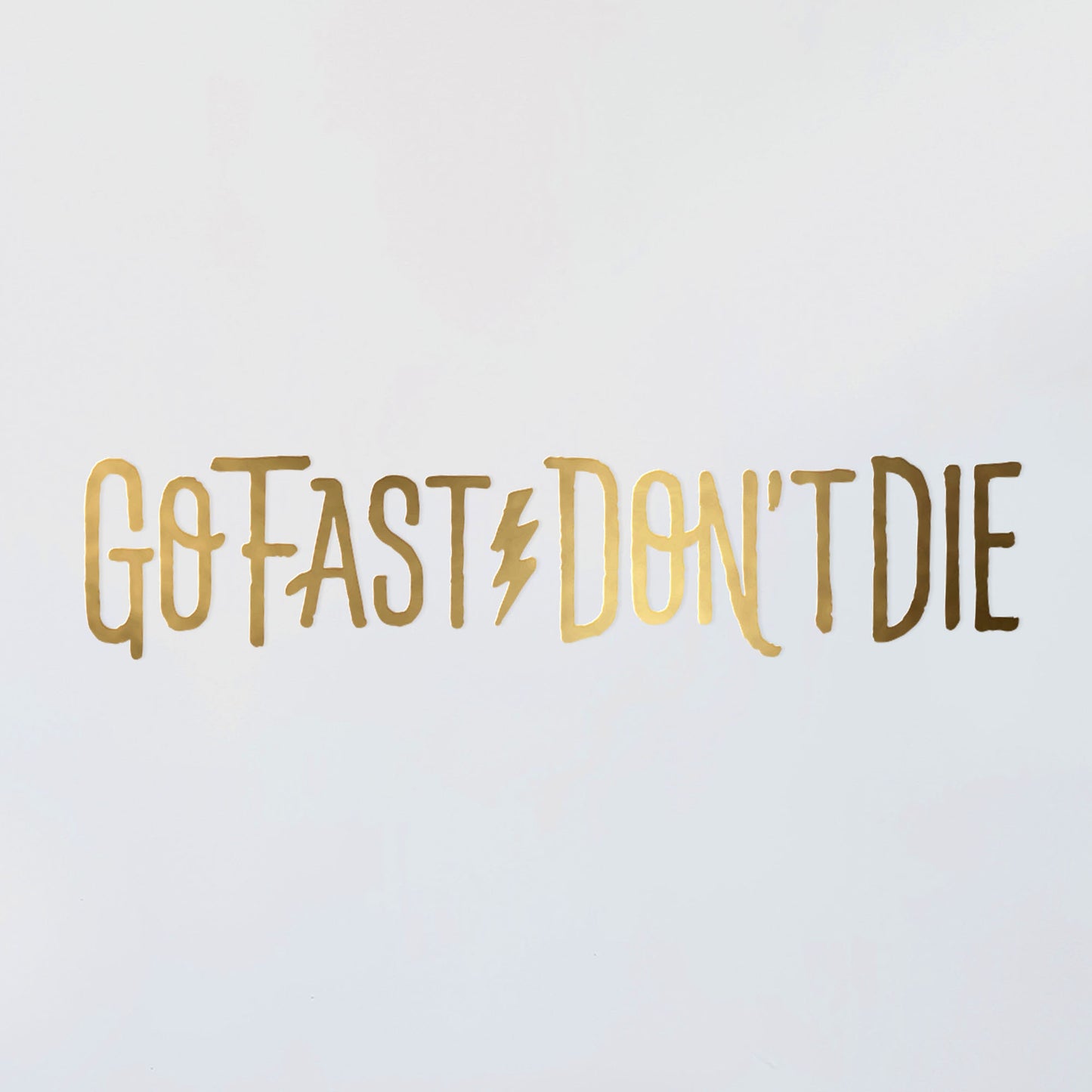 Go Fast Don't Die Horizontal Decal
