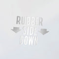 Rubber Side Down Decal