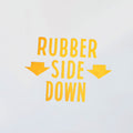 Rubber Side Down Decal