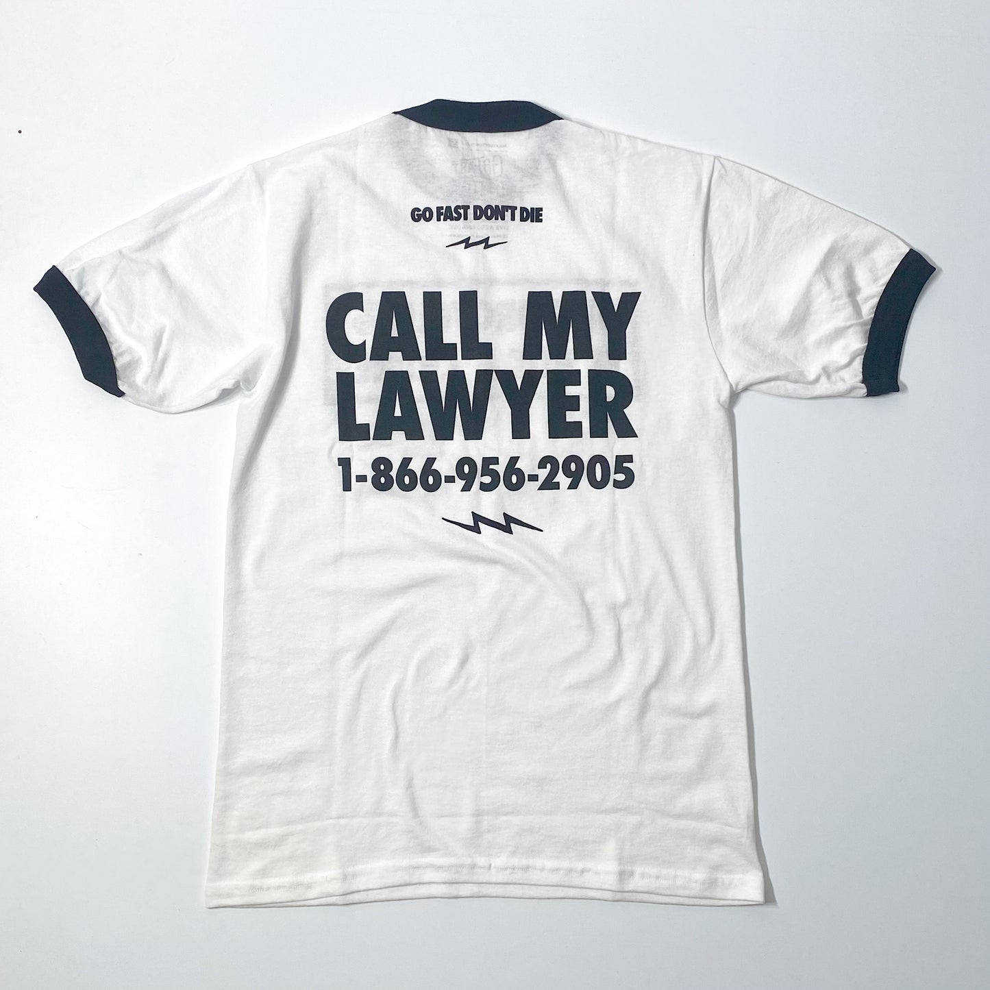 Motorcycling Is Not A Crime Ringer Tee - Black Friday